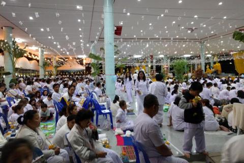 Busy temple in Thailand