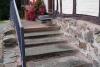 Front door with shallow steps