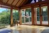 Our yoga room looks out over the stunning countryside of the Welsh border.