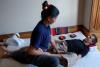 Thai lady giving massage